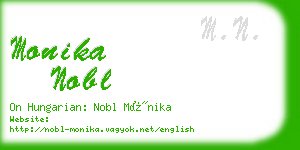 monika nobl business card